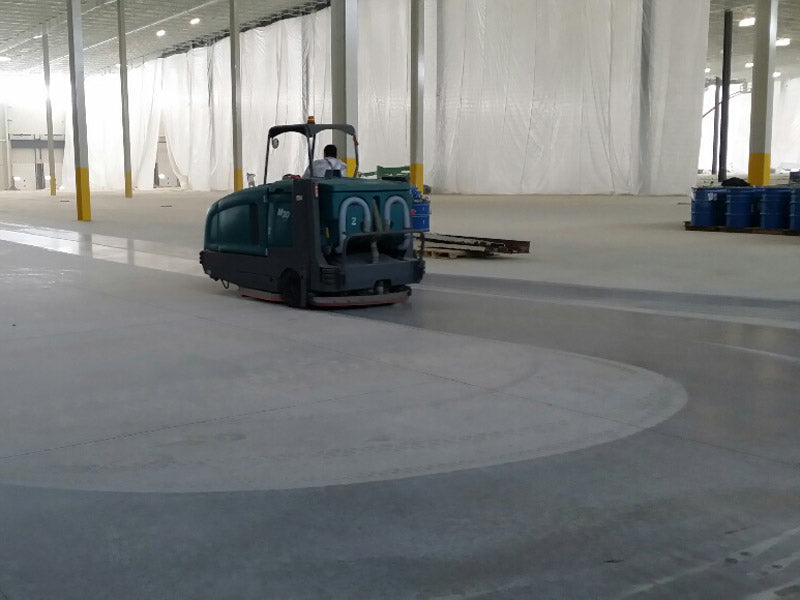 Warehouse tenant move-out floor restoration