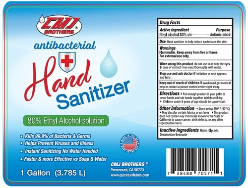 Gel Hand Sanitizer 4 Gallons