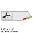 TENNANT 1031017  LABEL SET - BRUSH INDICATOR