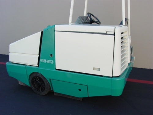 Used Tennant 6550 diesel rider sweeper